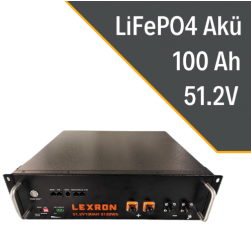 Lexron 100Ah 51.2V PREMIUM SERIES Lityum Akü